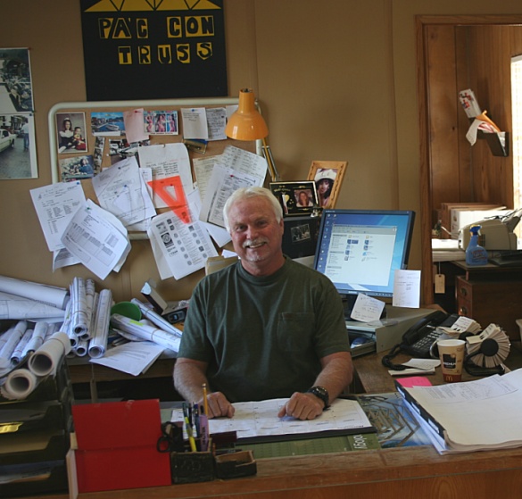 Rick Ravenscroft at his desk